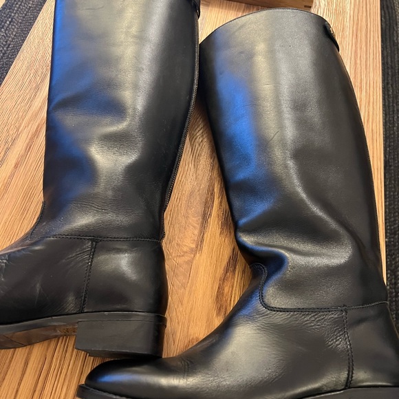 J. Crew Field Boots - Like New ! Black 9 - Picture 8 of 9